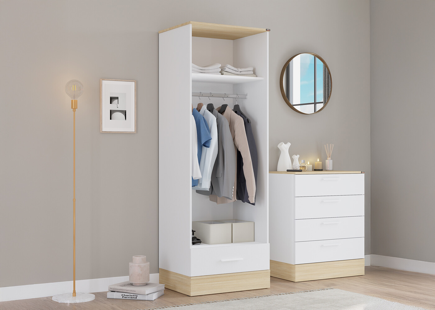 Küçük Bir Gardırop İçin Maksimum Depolama Alanı Yaratmanın En İyi Yöntemleri