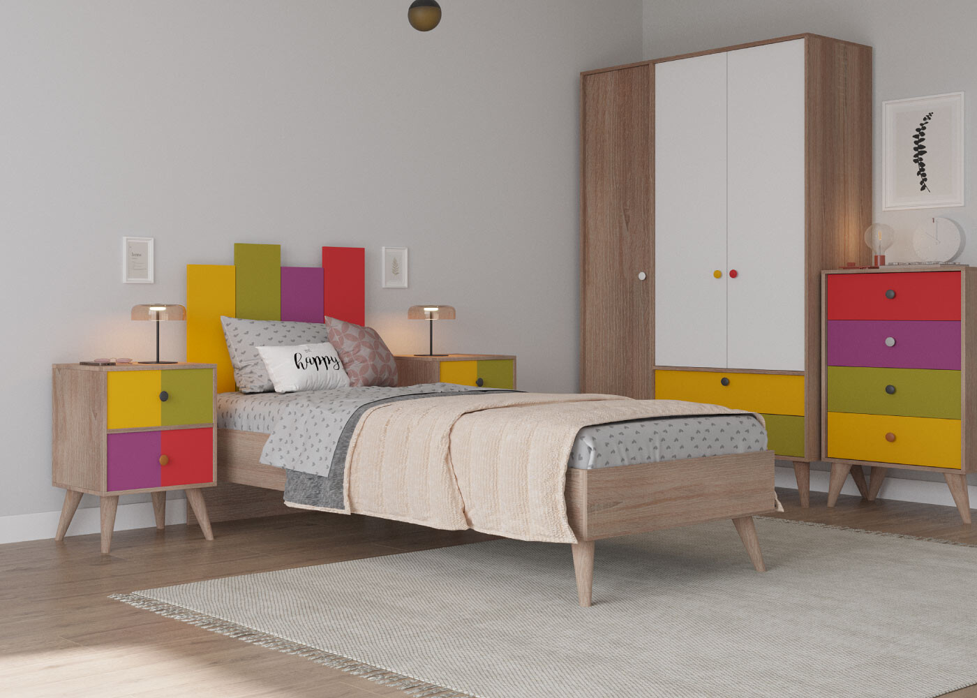 Küçük Alanlarda Harikalar Yaratan Genç Odaları