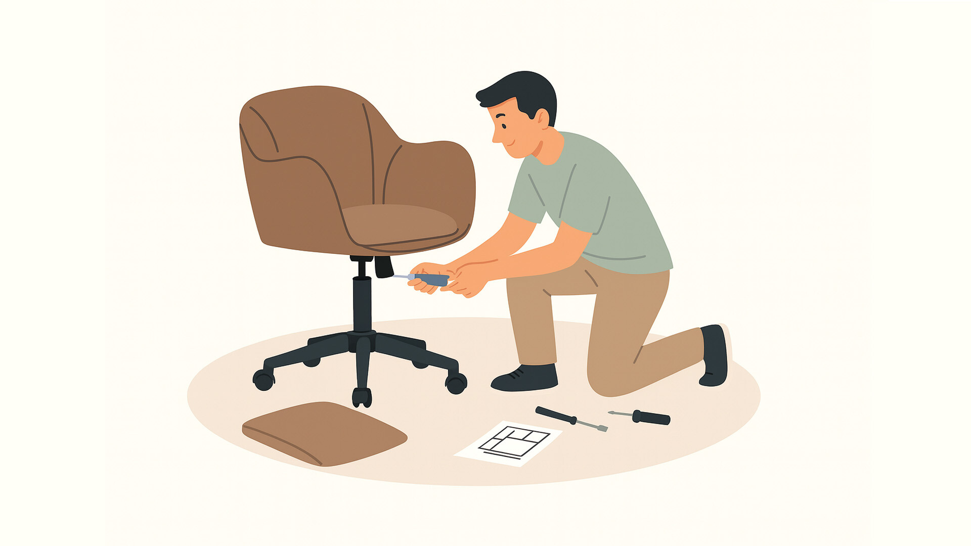 Sandalye Kurulumu Nasıl Yapılır? Adım Adım Döner ve Ofis Sandalyesi Montaj Rehberi