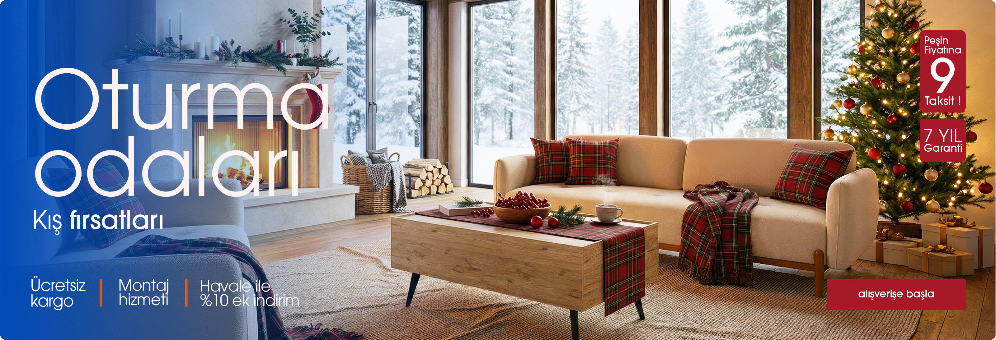 kış fırsatları oturma odası