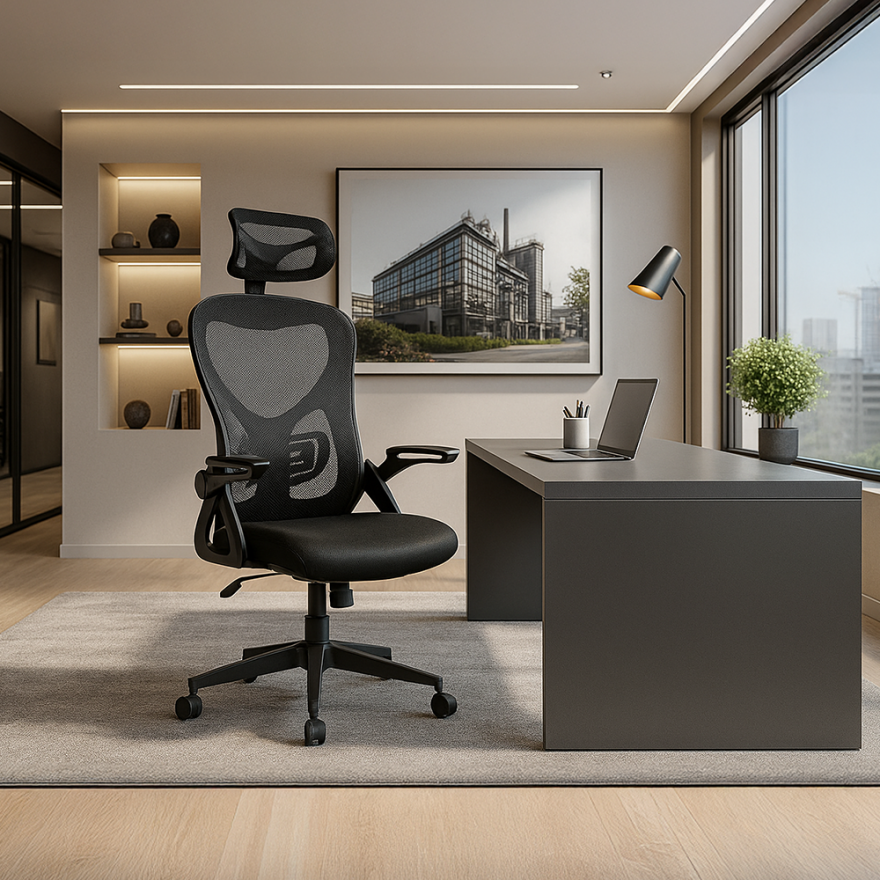 Action Ofis ve Çalışma Koltuğu-File/Siyah 57x117x127x63 cm (GxYxD) - 4