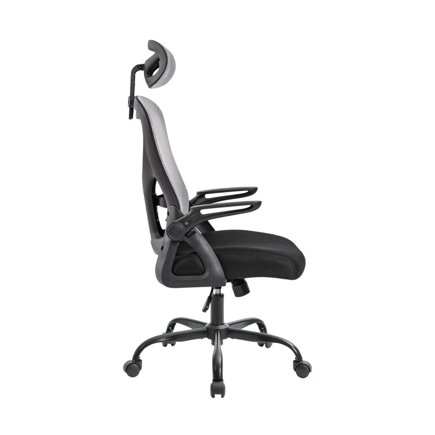 Action-X Yönetici ve Çalışma Koltuğu - File Siyah/Gri 58x117-127x64 cm - 3