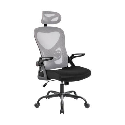 Action-X Yönetici ve Çalışma Koltuğu - File Siyah/Gri 58x117-127x64 cm 