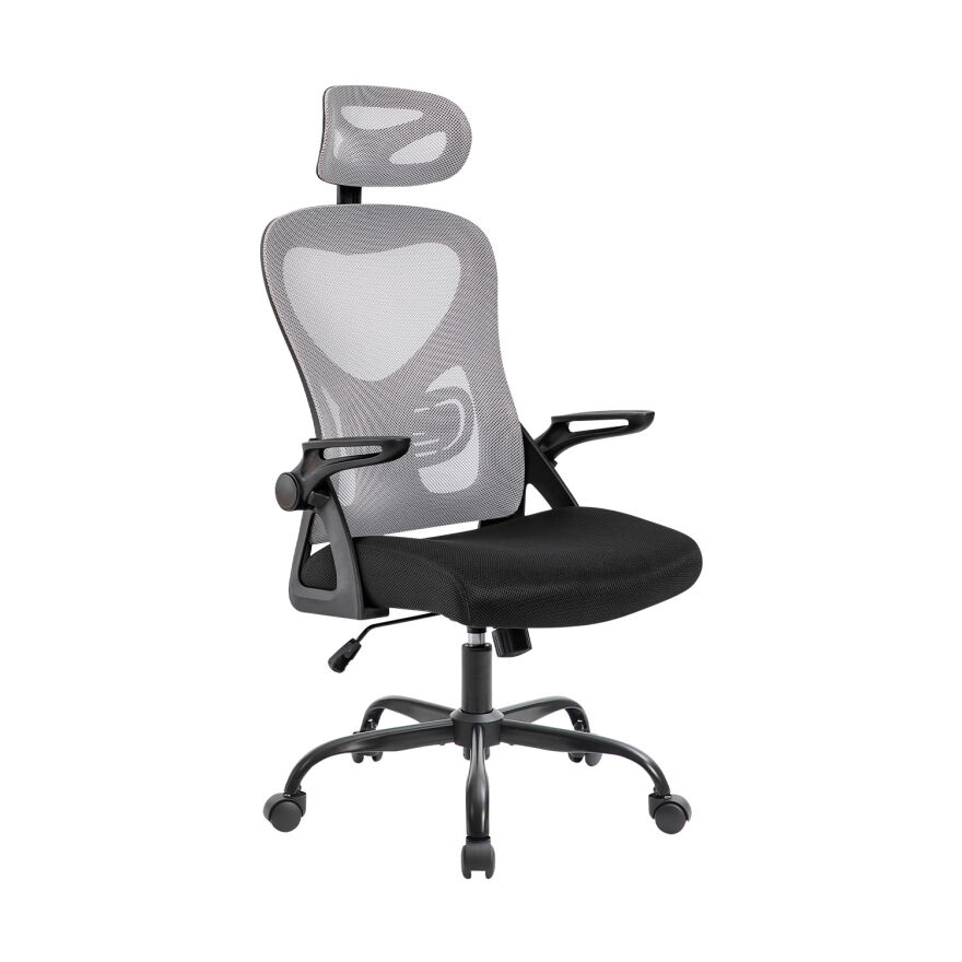 Action-X Yönetici ve Çalışma Koltuğu - File Siyah/Gri 58x117-127x64 cm - 1