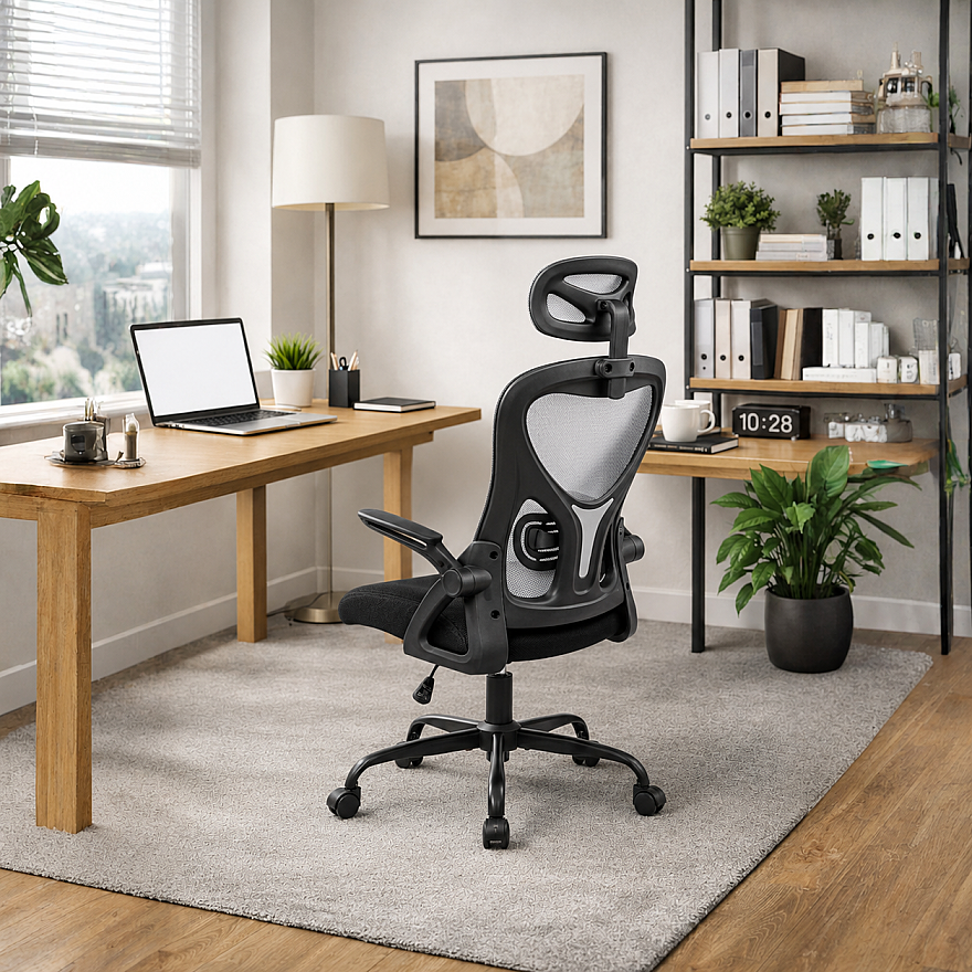 Action-X Yönetici ve Çalışma Koltuğu - File Siyah/Gri 58x117-127x64 cm - 6