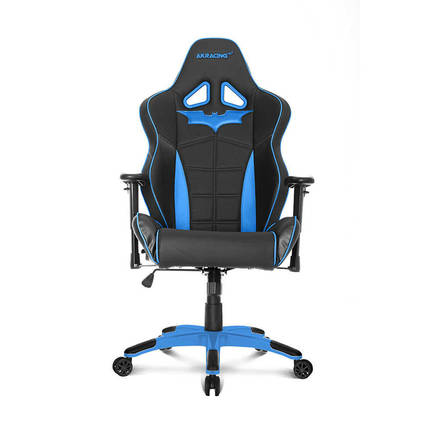 AKRacing Bat Serisi Oyuncu ve Çalışma Koltuğu-Siyah-Mavi 54x135x56 cm (GxYxD) - 2