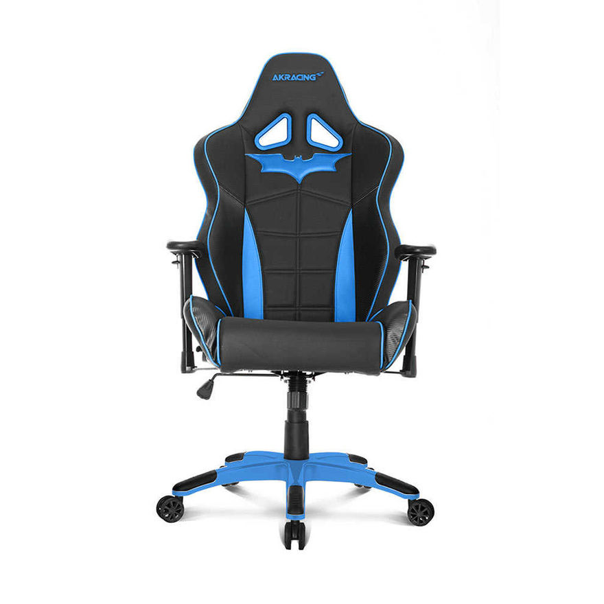 AKRacing Bat Serisi Oyuncu ve Çalışma Koltuğu-Siyah-Mavi 54x135x56 cm (GxYxD) - 2