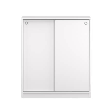 Diamond Sürgülü 5 Raflı Çok Amaçlı Dolap - Mat Beyaz 91x105x37 cm (GxYxD) - 7