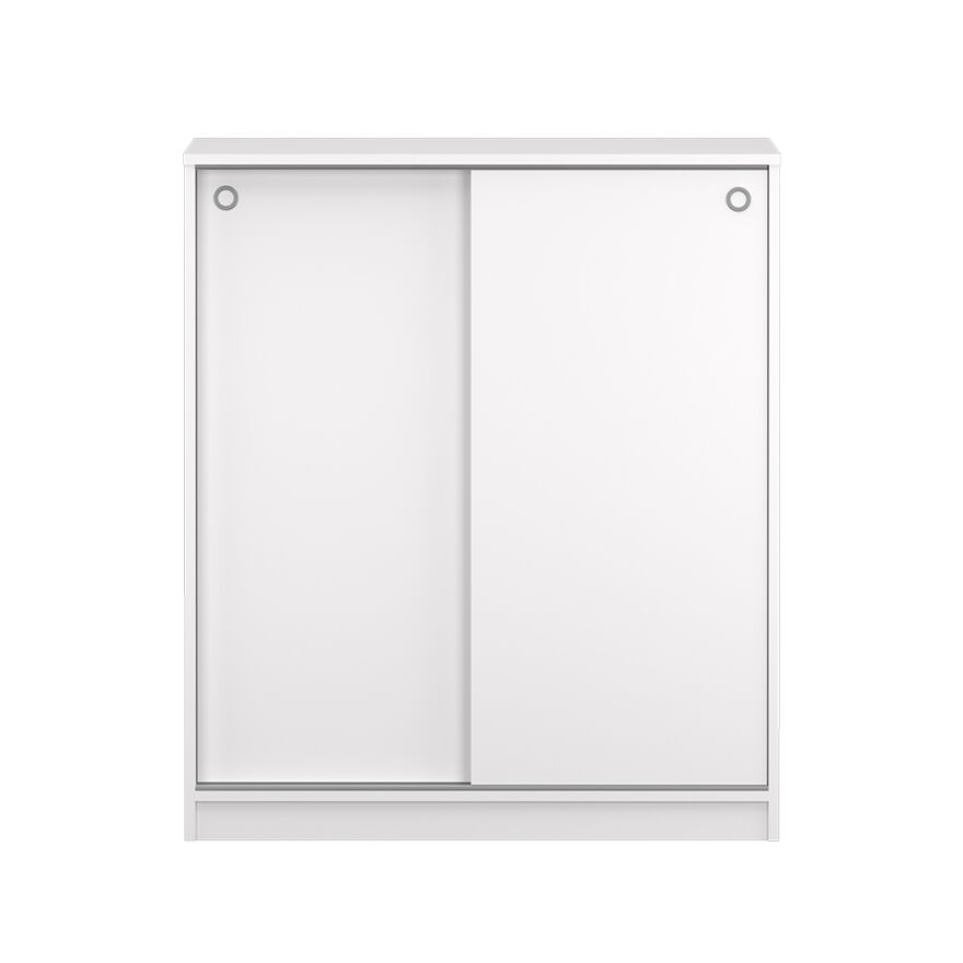 Diamond Sürgülü 5 Raflı Çok Amaçlı Dolap - Mat Beyaz 91x105x37 cm (GxYxD) - 7