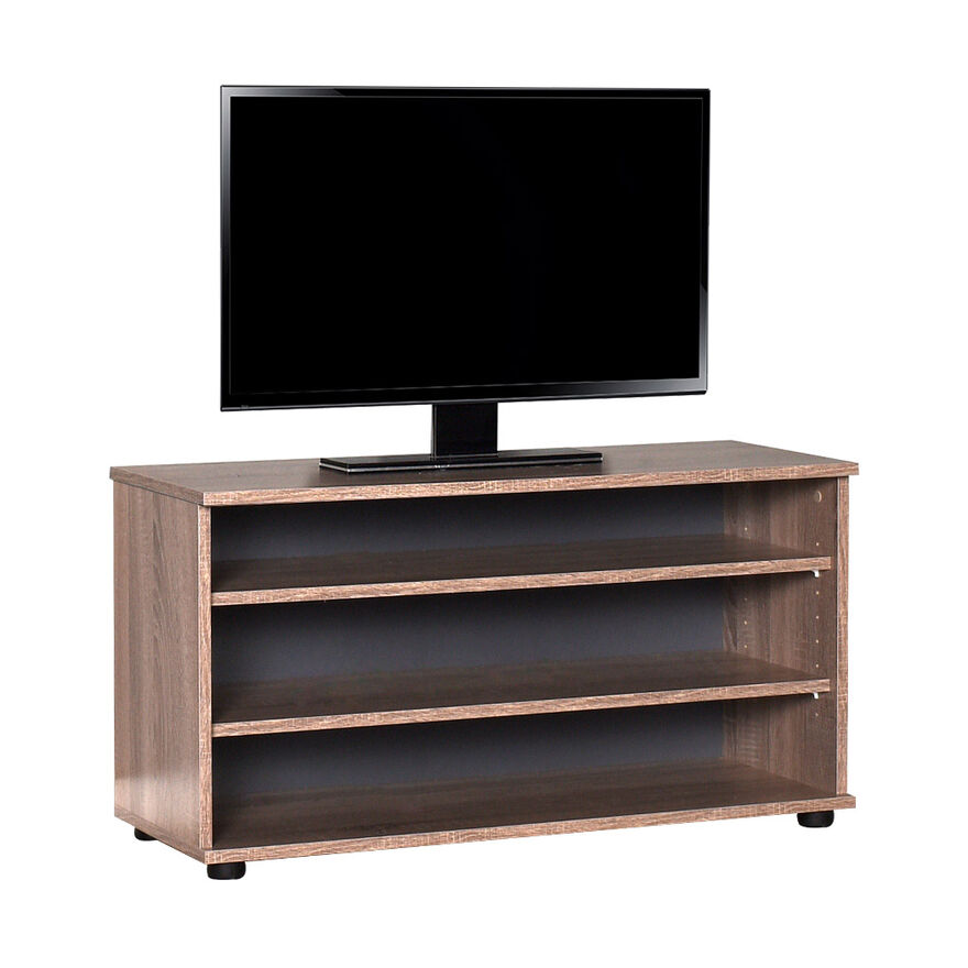 Flat Line 3 Bölmeli Tv Sehpası - Latte 90x48x35 cm (GxYxD) - 3
