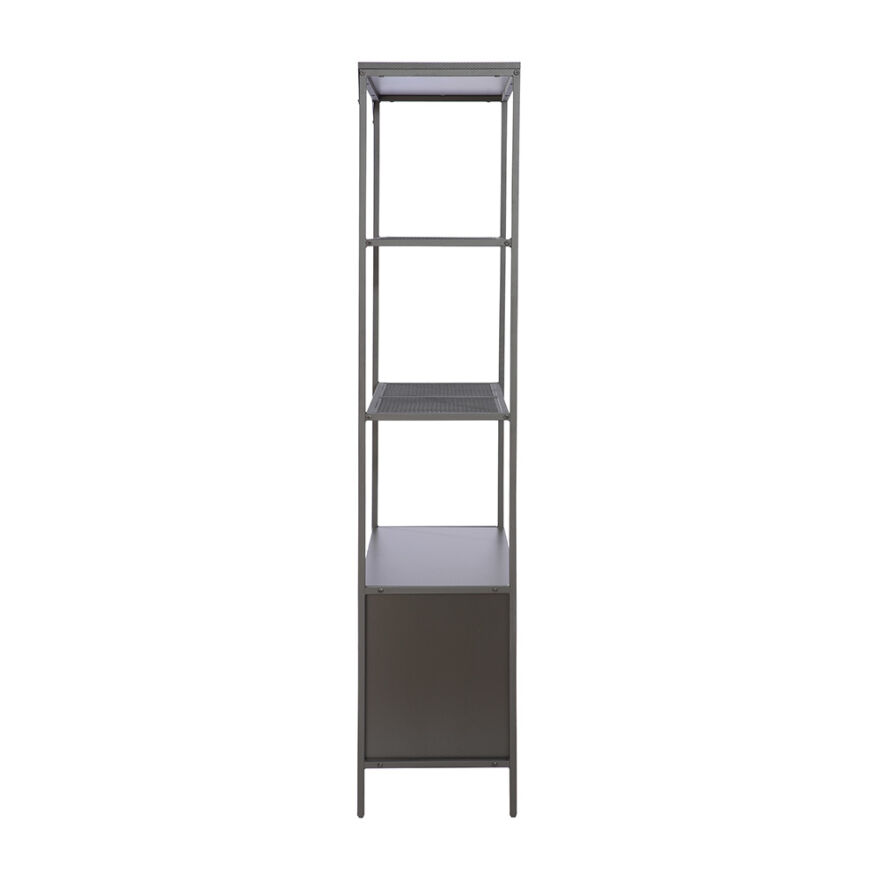Adore Gaming Cage Metal Kitaplık Siyah 80x177x36 cm - 3