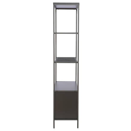 Adore Gaming Cage Metal Kitaplık Siyah 80x177x36 cm - 4