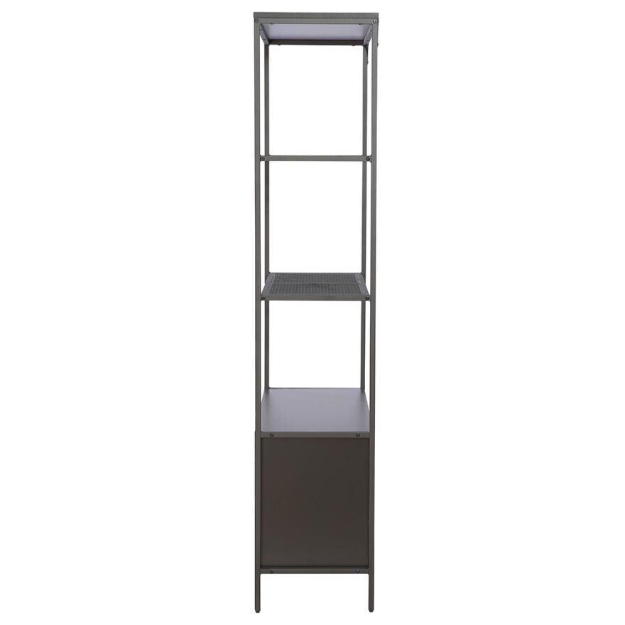 Adore Gaming Cage Metal Kitaplık Siyah 80x177x36 cm - 4