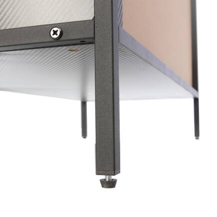 Adore Gaming Cage Metal Kitaplık Siyah 80x177x36 cm - 8