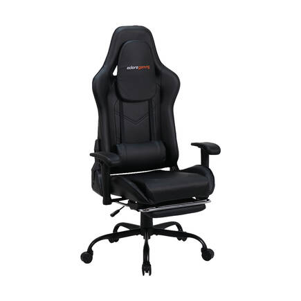 Adore Gaming Combo Profesyonel Oyuncu ve Çalışma Koltuğu-Siyah 71x130-139,5x58 cm (GxYxD) - 1