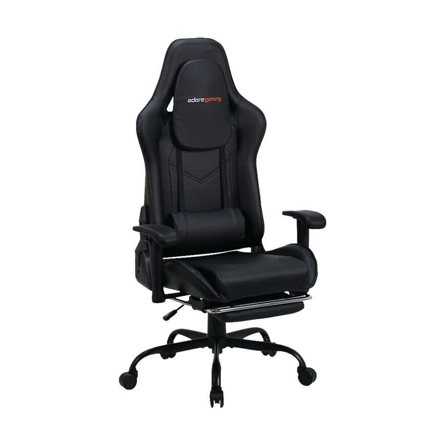 Adore Gaming Combo Profesyonel Oyuncu ve Çalışma Koltuğu-Siyah 71x130-139,5x58 cm (GxYxD) - 1