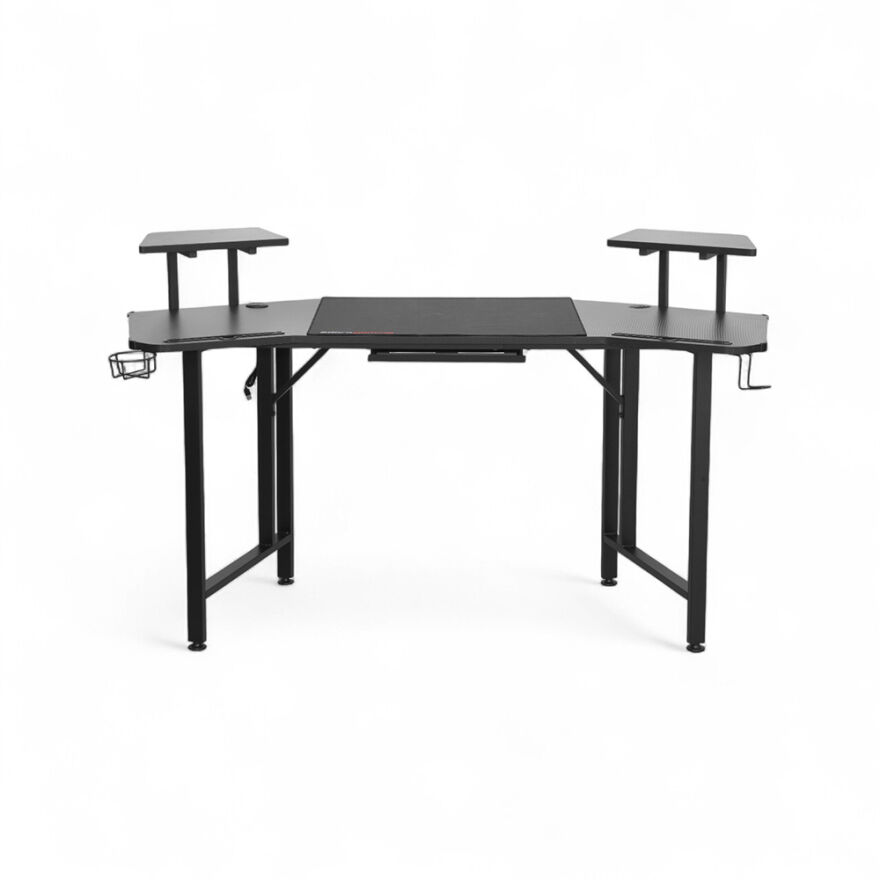 Adore Gaming Commander Oyuncu Masası RGB Carbon Fiber - Siyah 160x95x75 cm - 1