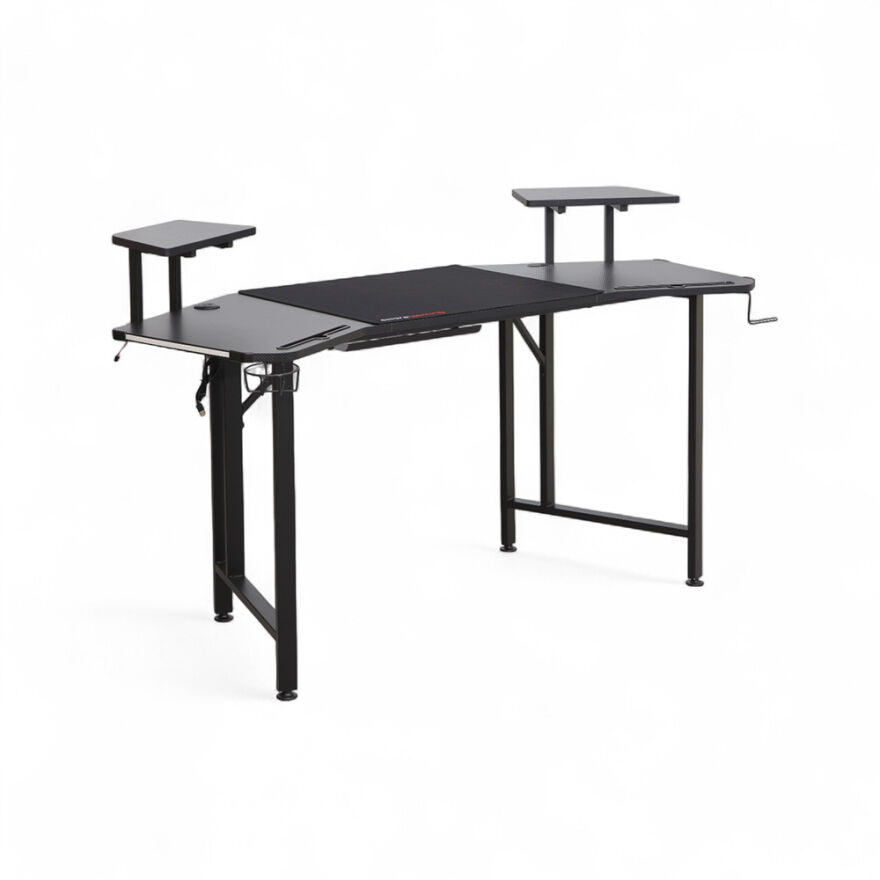 Adore Gaming Commander Oyuncu Masası RGB Carbon Fiber - Siyah 160x95x75 cm - 5