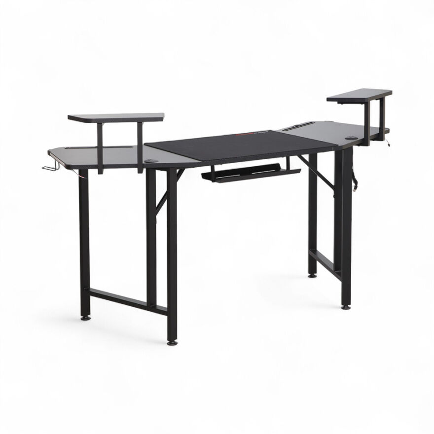 Adore Gaming Commander Oyuncu Masası RGB Carbon Fiber - Siyah 160x95x75 cm - 10