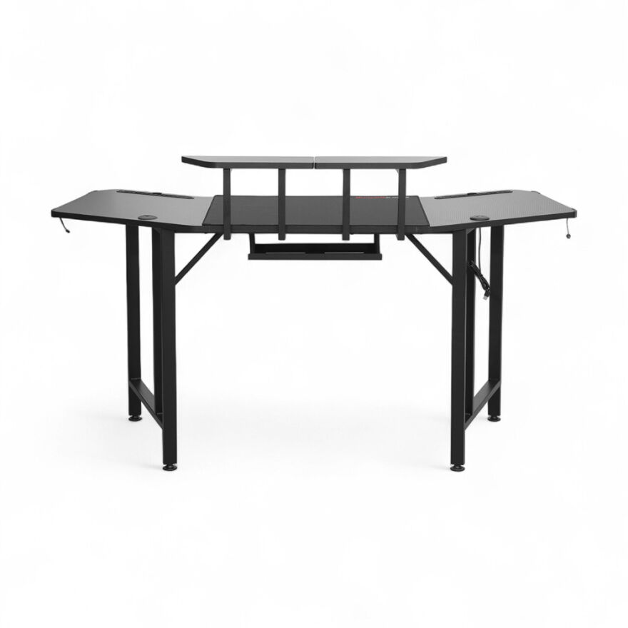 Adore Gaming Commander Oyuncu Masası RGB Carbon Fiber - Siyah 160x95x75 cm - 9