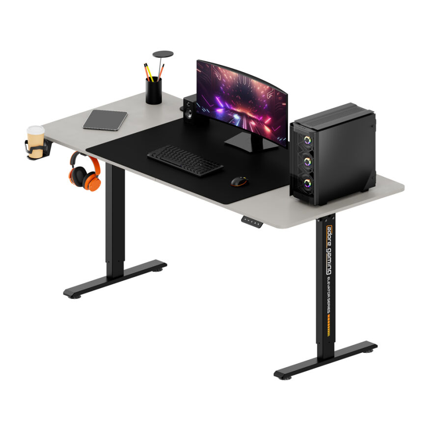 Adore Gaming Elevator Yükseklik Ayarlı Oyuncu ve Bilgisayar Masası-Vizon 160x72-117x70 cm - 8