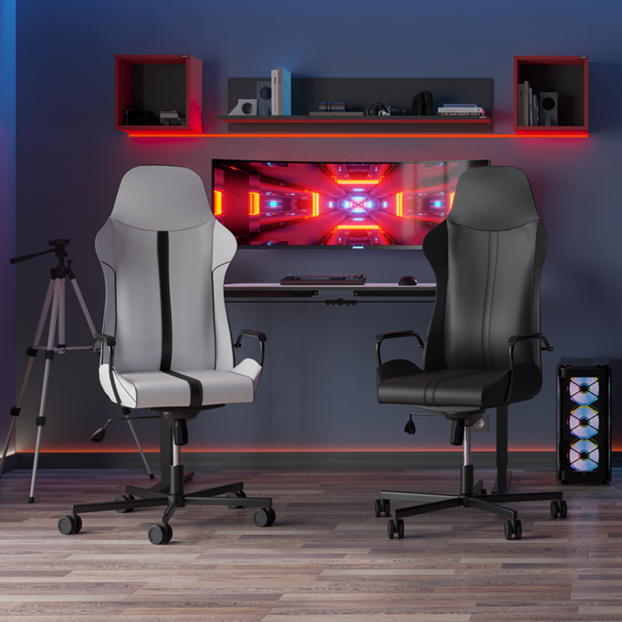 Adore Gaming Elite Oyuncu ve Çalışma Koltuğu-Siyah S.Deri 70x110-120x68,5 cm - 7