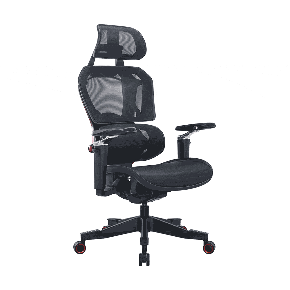 Adore Gaming Epic Profesyonel Oyuncu ve Yönetici Koltuğu-Siyah File-Kırmızı 68,5x116-123,5x68 cm (GxYxD) - 2