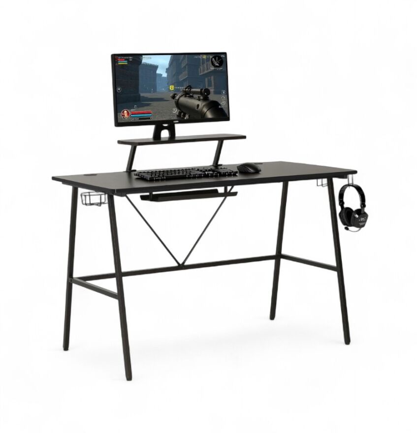 Adore Gaming Master Oyuncu ve Bilgisayar Masası-Siyah 120x90x60 cm - 10