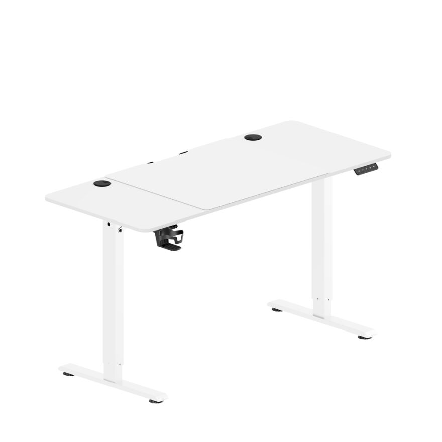 Adore Gaming Mestro Yükseklik Ayarlı Oyuncu ve Bilgisayar Masası-Beyaz 140x72-117x60 cm - 2