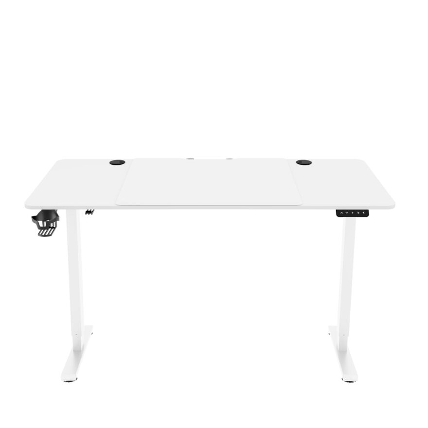 Adore Gaming Mestro Yükseklik Ayarlı Oyuncu ve Bilgisayar Masası-Beyaz 140x72-117x60 cm - 3