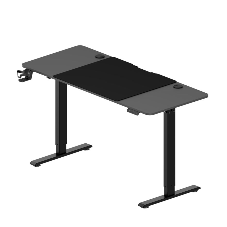 Adore Gaming Mestro Yükseklik Ayarlı Oyuncu ve Bilgisayar Masası-Siyah 140x72-117x60 cm - 4