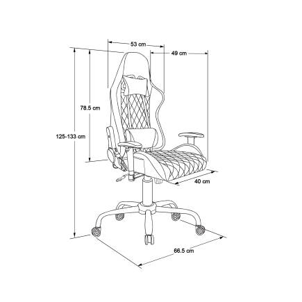 Adore Gaming Prime-X Pofesyonel Oyuncu ve Yönetici Koltuğu - Siyah Suni Deri 69x119.5-130x76 cm - 11