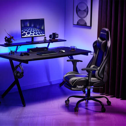 Adore Gaming ProX Ergo Oyuncu Koltuğu - Gri/Siyah S.Deri 71x126-136x77,5 cm - 4