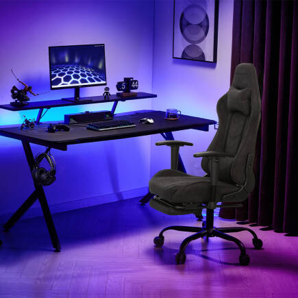 Adore Gaming ProX Ergo Oyuncu Koltuğu - Koyu Gri Kumaş 71x126-136x77,5 cm - 4