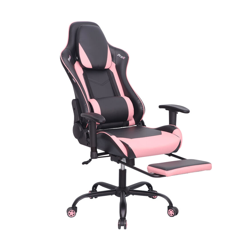 Adore Gaming ProX Oyuncu Koltuğu Siyah / Pembe S. Deri 71x77,5-126x136 cm - 3