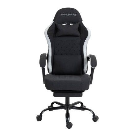 Adore Gaming Throne Oyuncu Koltuğu - Siyah/Gri Kumaş 62x117-127x62 cm - 2