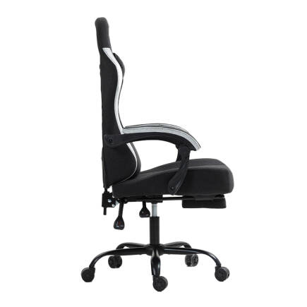 Adore Gaming Throne Oyuncu Koltuğu - Siyah/Gri Kumaş 62x117-127x62 cm - 4