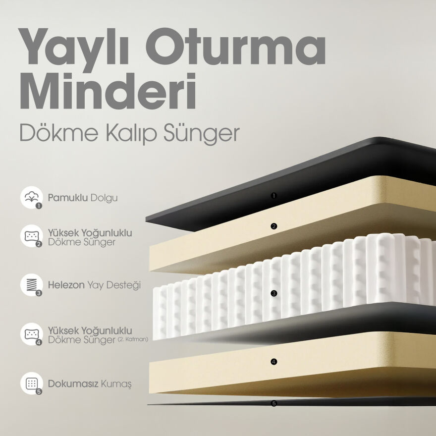 Adore Gaming Throne Oyuncu Koltuğu - Siyah/Gri Kumaş 62x117-127x62 cm - 3