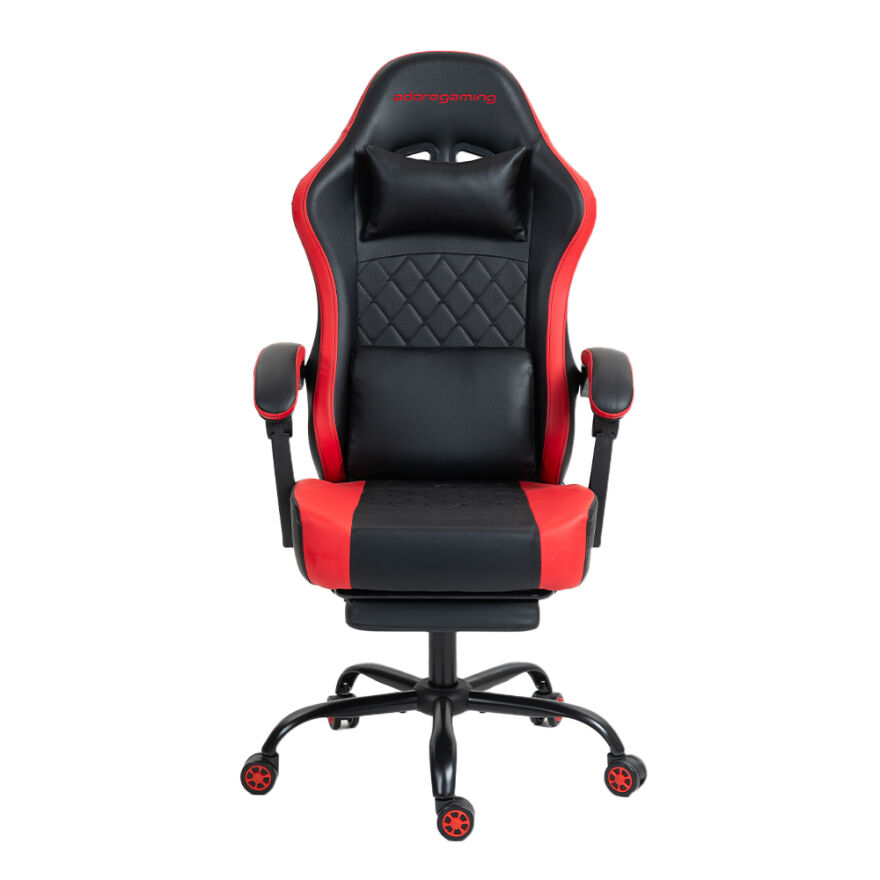 Adore Gaming Throne Oyuncu Koltuğu - Siyah/Kırmızı S.Deri 62x117-127x62 cm - 2