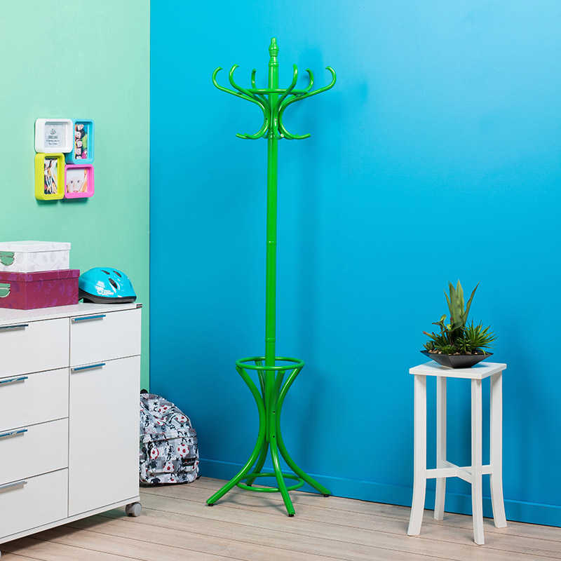 Handy Mate Dorya 12li Ahşap Askılık-Yeşil 51x185x51 cm (GxYxD)