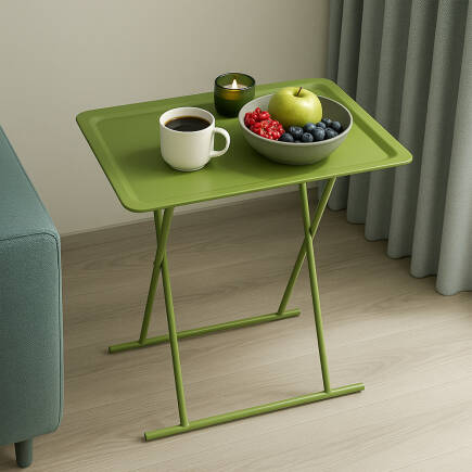 Handy Mate Tepsili Katlanabilir Sehpa - Yeşil 52x66x32,5 cm (GxYxD) - 1