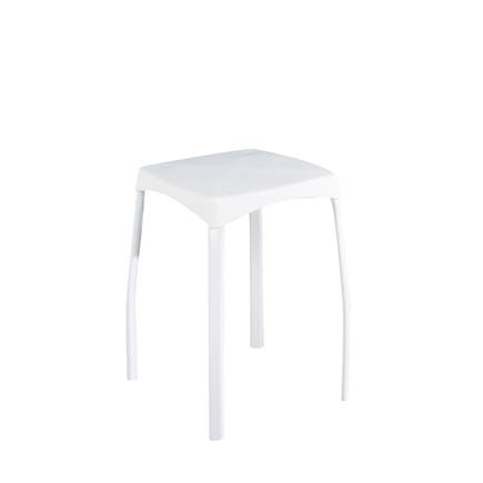 Handy Mate Star Parlak Renkli Tabure-Beyaz 30x46x30 cm (GxYxD) - 2