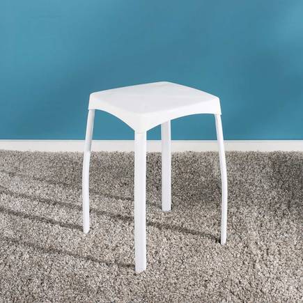 Handy Mate Star Parlak Renkli Tabure-Beyaz 30x46x30 cm (GxYxD) - 4