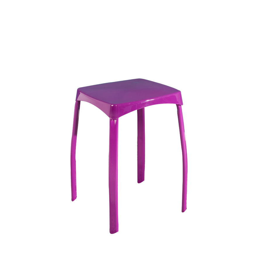 Handy Mate Star Parlak Renkli Tabure-Mor 30x46x30 cm (GxYxD) - 2