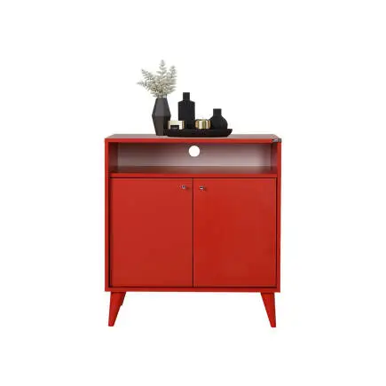 London Çok Amaçlı Dolap - Kırmızı 73x79x42 cm (GxYxD) - 3