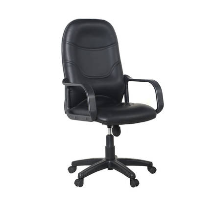 Max Classic Ofis Koltuğu-Suni Deri-Siyah 63x108-118x48 cm (GxYxD) - 1