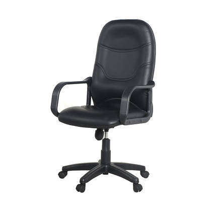 Max Classic Ofis Koltuğu-Suni Deri-Siyah 63x108-118x48 cm (GxYxD) - 3