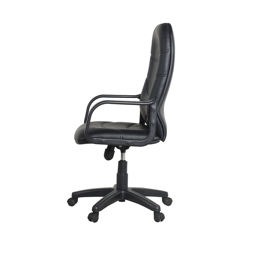 Max Classic Ofis Koltuğu-Suni Deri-Siyah 63x108-118x48 cm (GxYxD) - 4