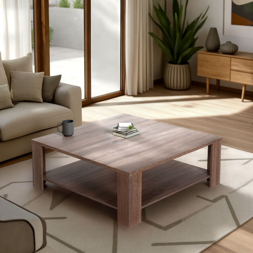 New Line Kare Orta Sehpa - Latte 90x35x90 cm (GxYxD) - 1