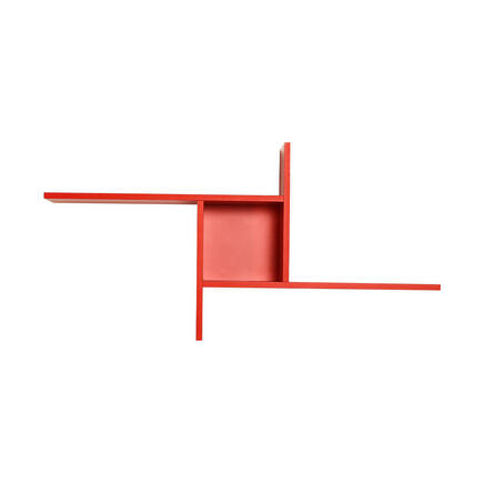 Dekoratif Duvar Rafı - Kırmızı 100x50x18 cm (GxYxD) - 3